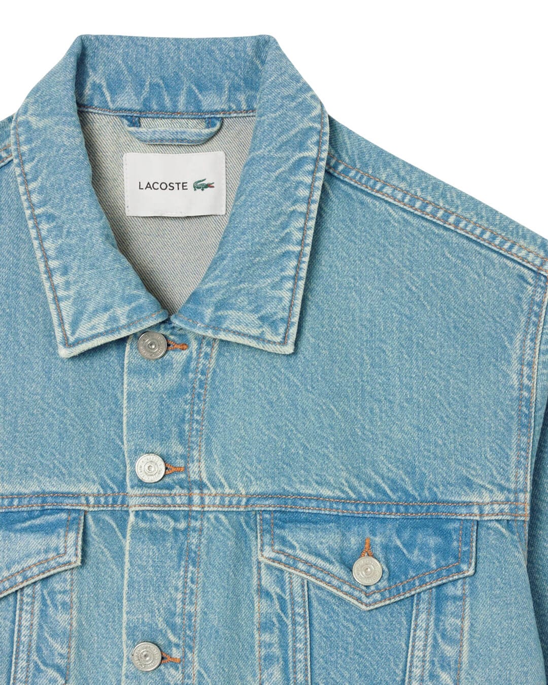 Lacoste Outerwear Lacoste Blue Men'S Jackets Mku Washed Bleach