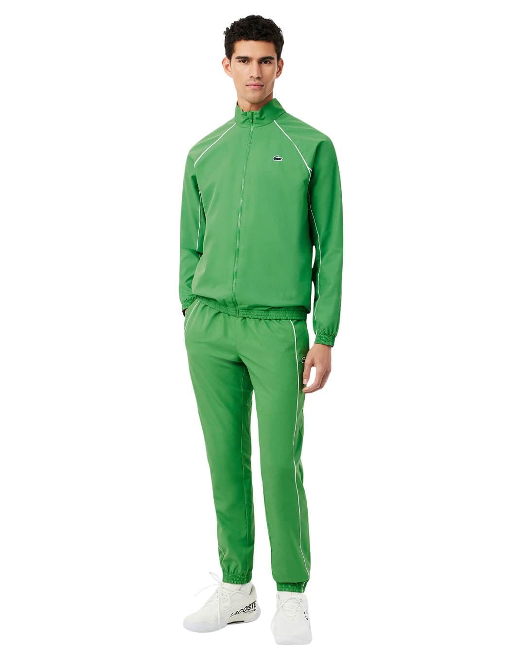 Lacoste Outerwear Lacoste Green Men'S Regular Fit Water-Repellent Outerwear