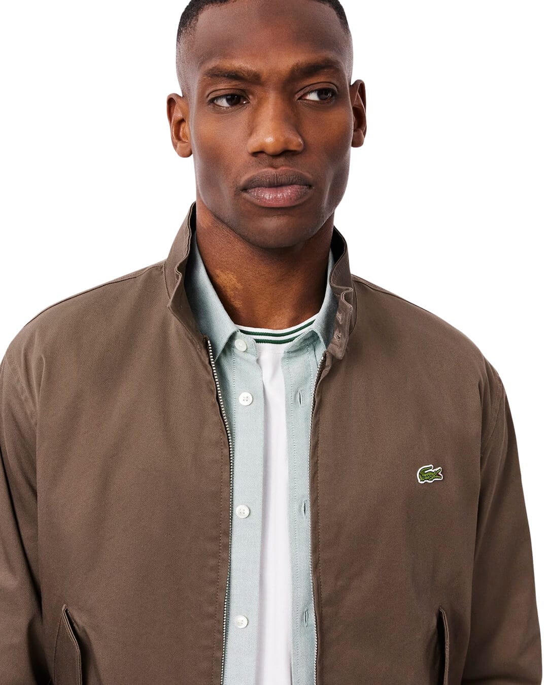 Lacoste Outerwear Lacoste Khaki Men'S Jackets Zbc Opium