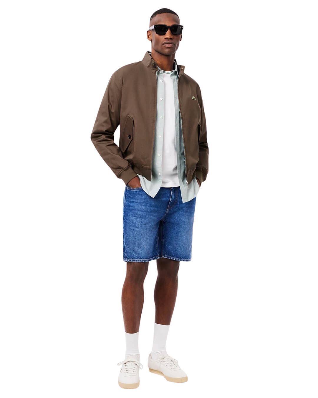 Lacoste Outerwear Lacoste Khaki Men'S Jackets Zbc Opium