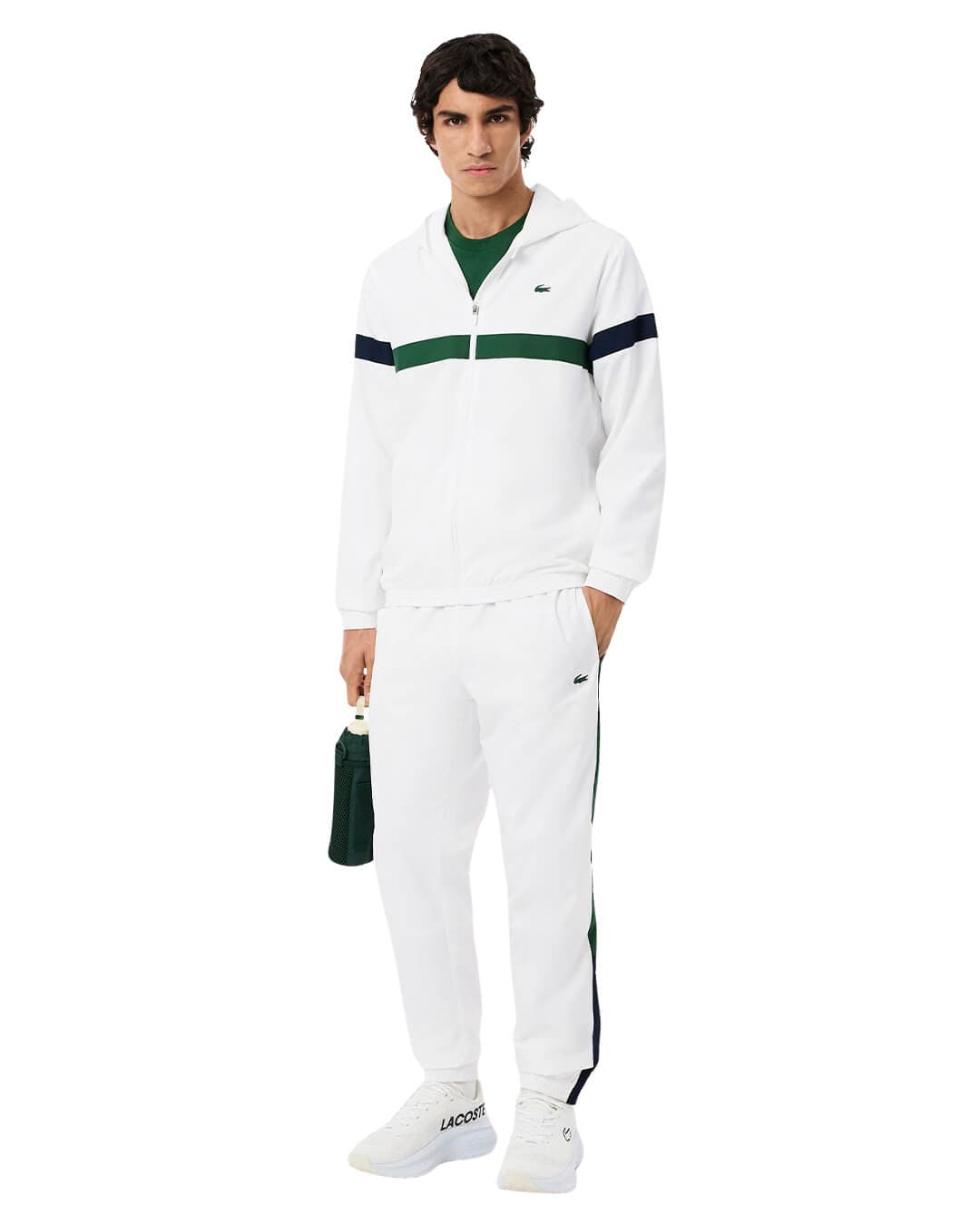 Lacoste Outerwear Lacoste White Men'S Regular Fit Water-Repellent  Outerwear