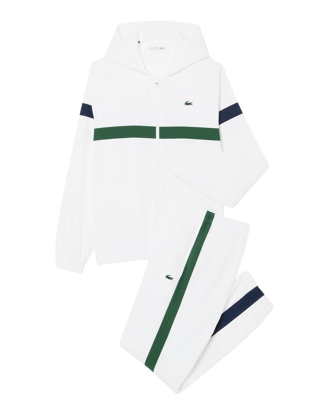Lacoste Outerwear Lacoste White Men'S Regular Fit Water-Repellent  Outerwear