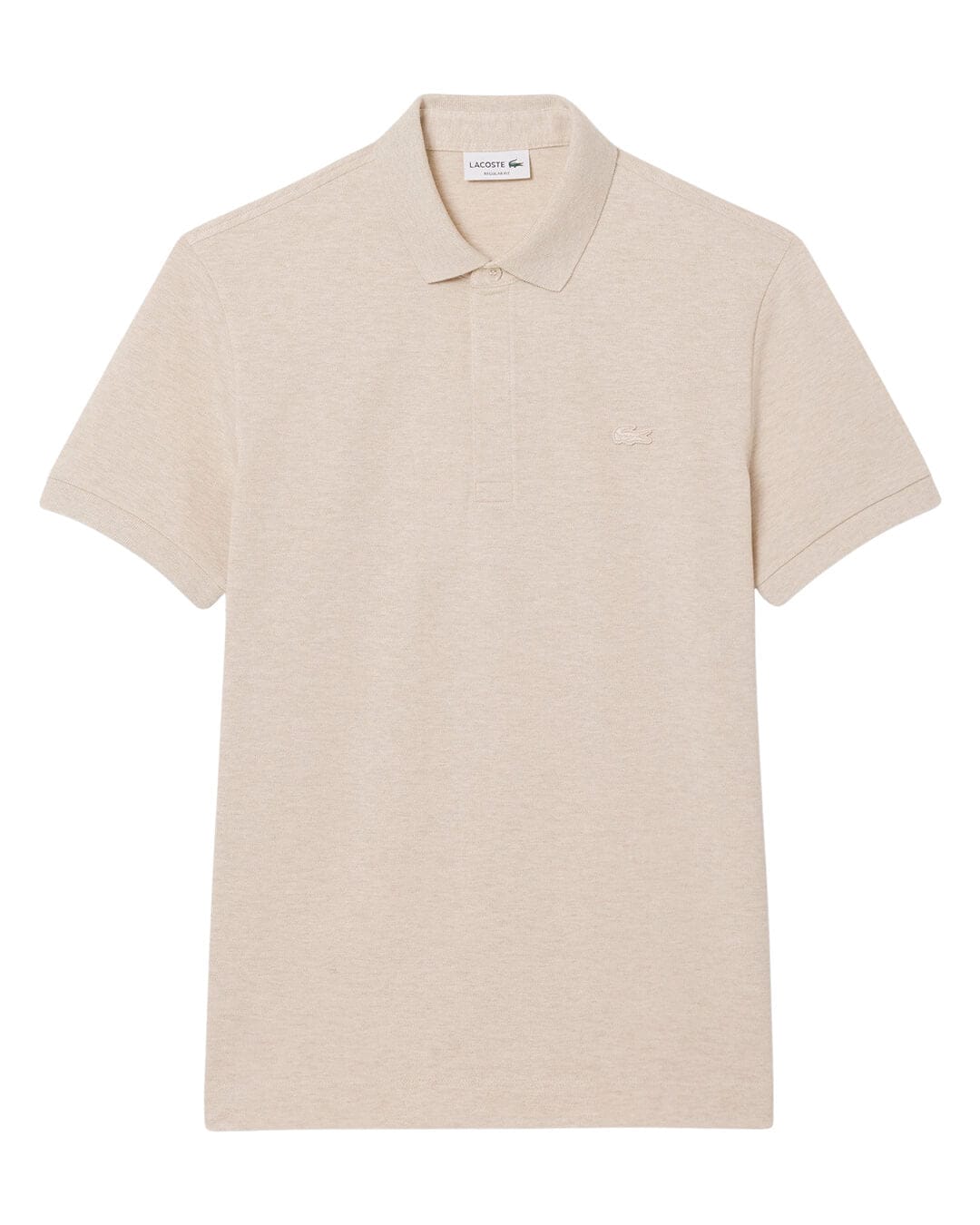 Lacoste Polo Shirts Lacoste Beige Men'S Regular Fit Paris Polo Shirt