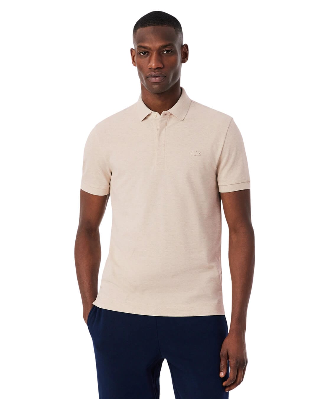 Lacoste Polo Shirts Lacoste Beige Men'S Regular Fit Paris Polo Shirt