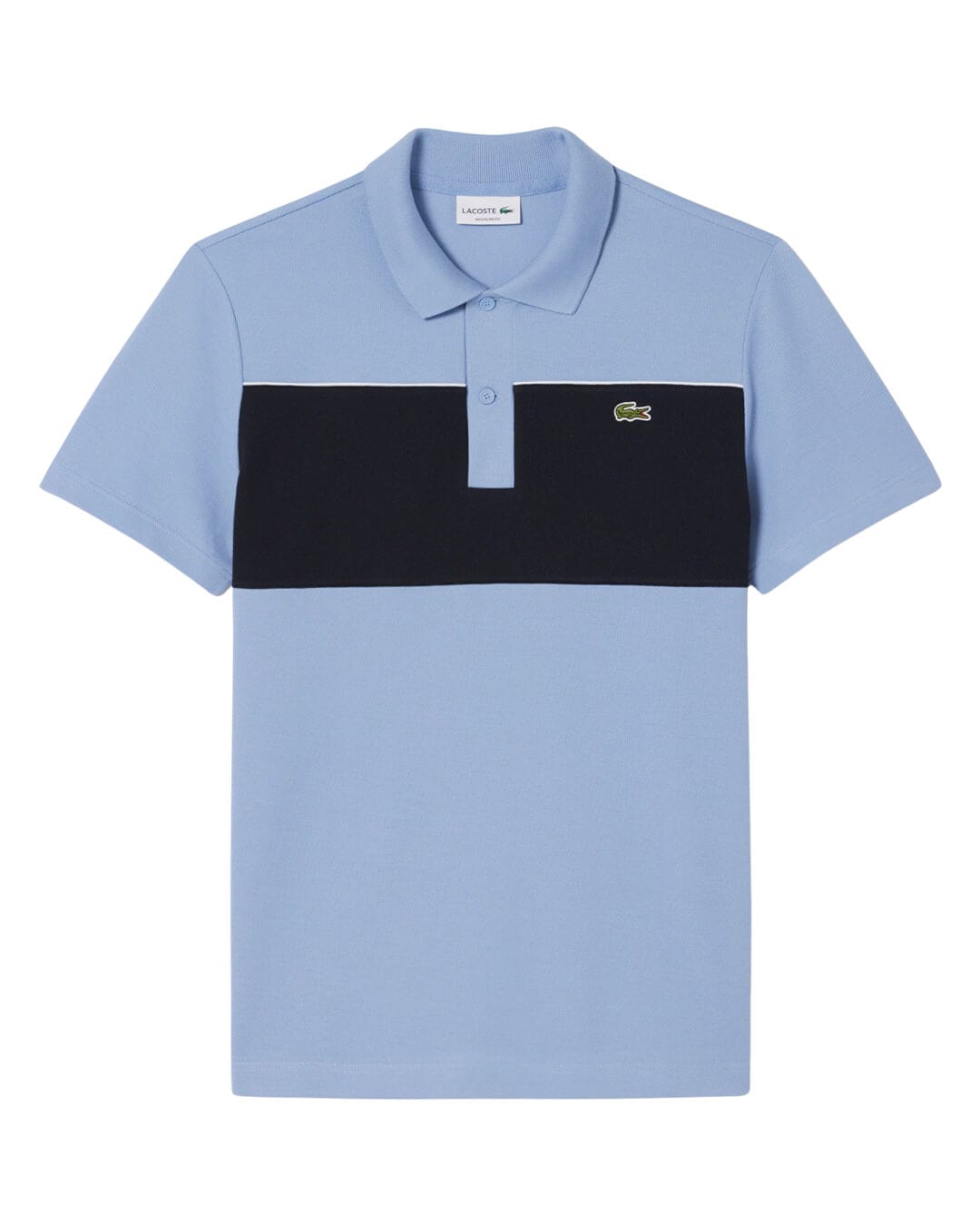 Lacoste Polo Shirts Lacoste Blue Men'S Regular Fit Colorblock  Polo Shirt