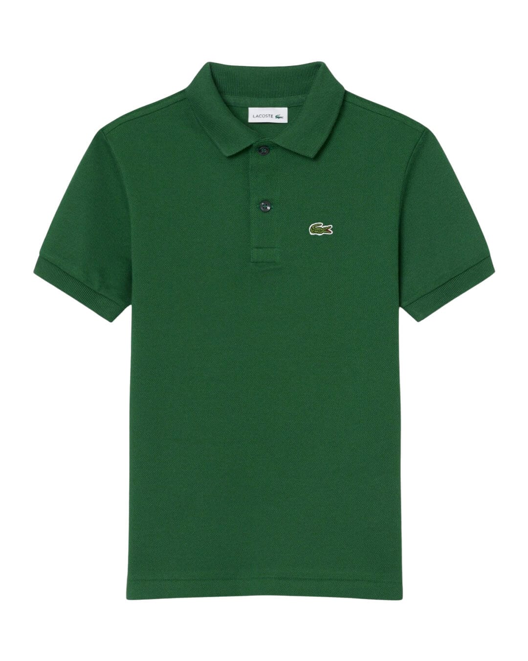 Lacoste Polo Shirts Lacoste Children'S Mini-Pique Polo Green Polo Shirt