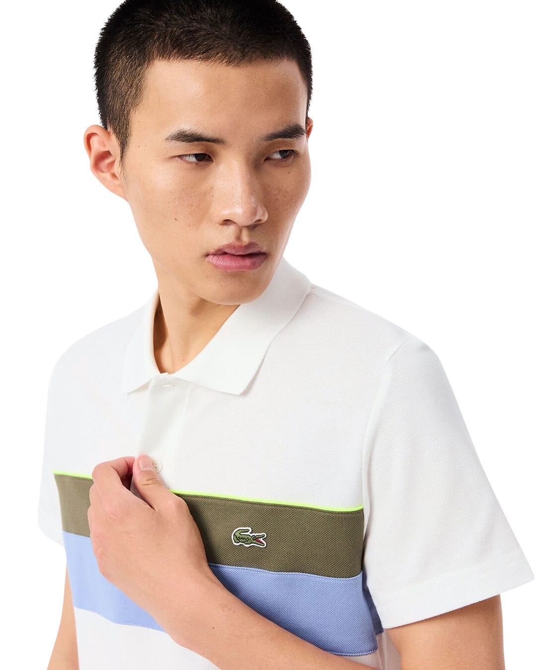 Lacoste Polo Shirts Lacoste Cream Men'S Polos 9Iv Flour Olive