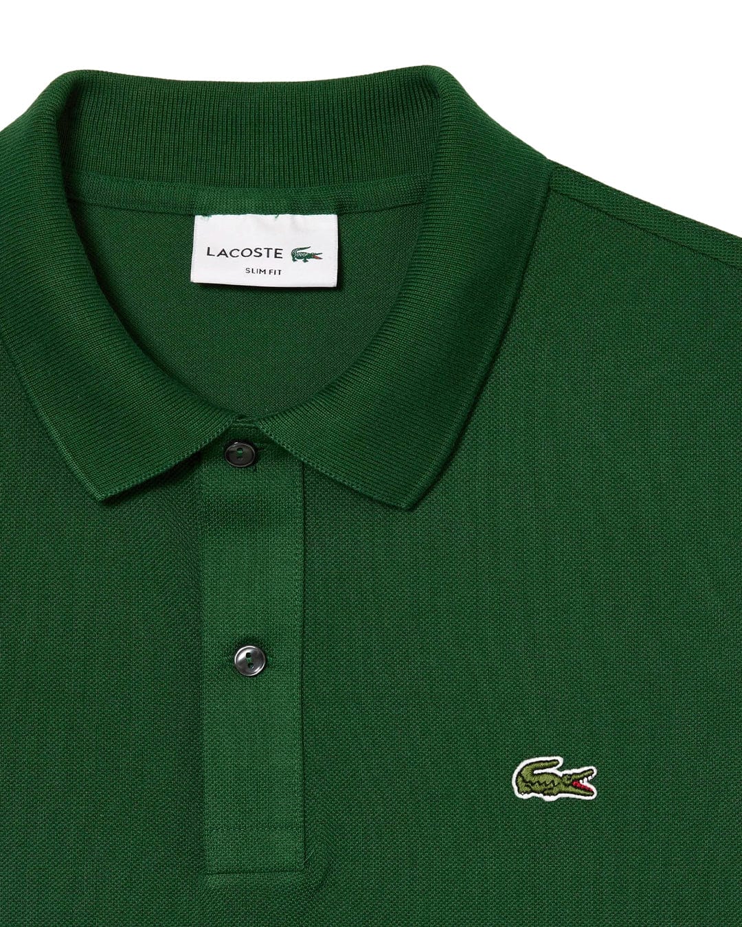 Lacoste Polo Shirts Lacoste Green Original L.12.12 Slim Fit Petit Piqué Cotton Polo Shirt