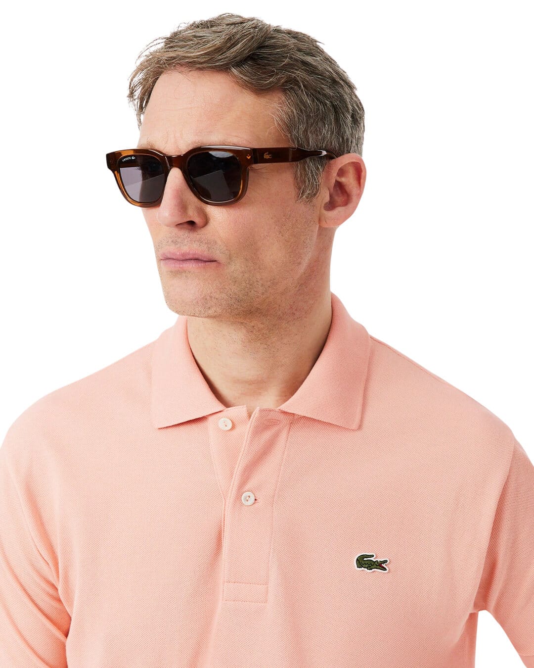 Lacoste Polo Shirts Lacoste Men'S Classic Fit Ss Pique Polo Pink Polo Shirt