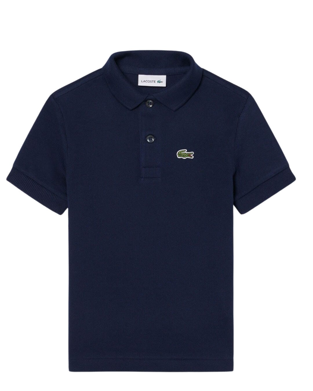 Lacoste Polo Shirts Lacoste Navy  Boy'S Mini-Pique Polo Shirt