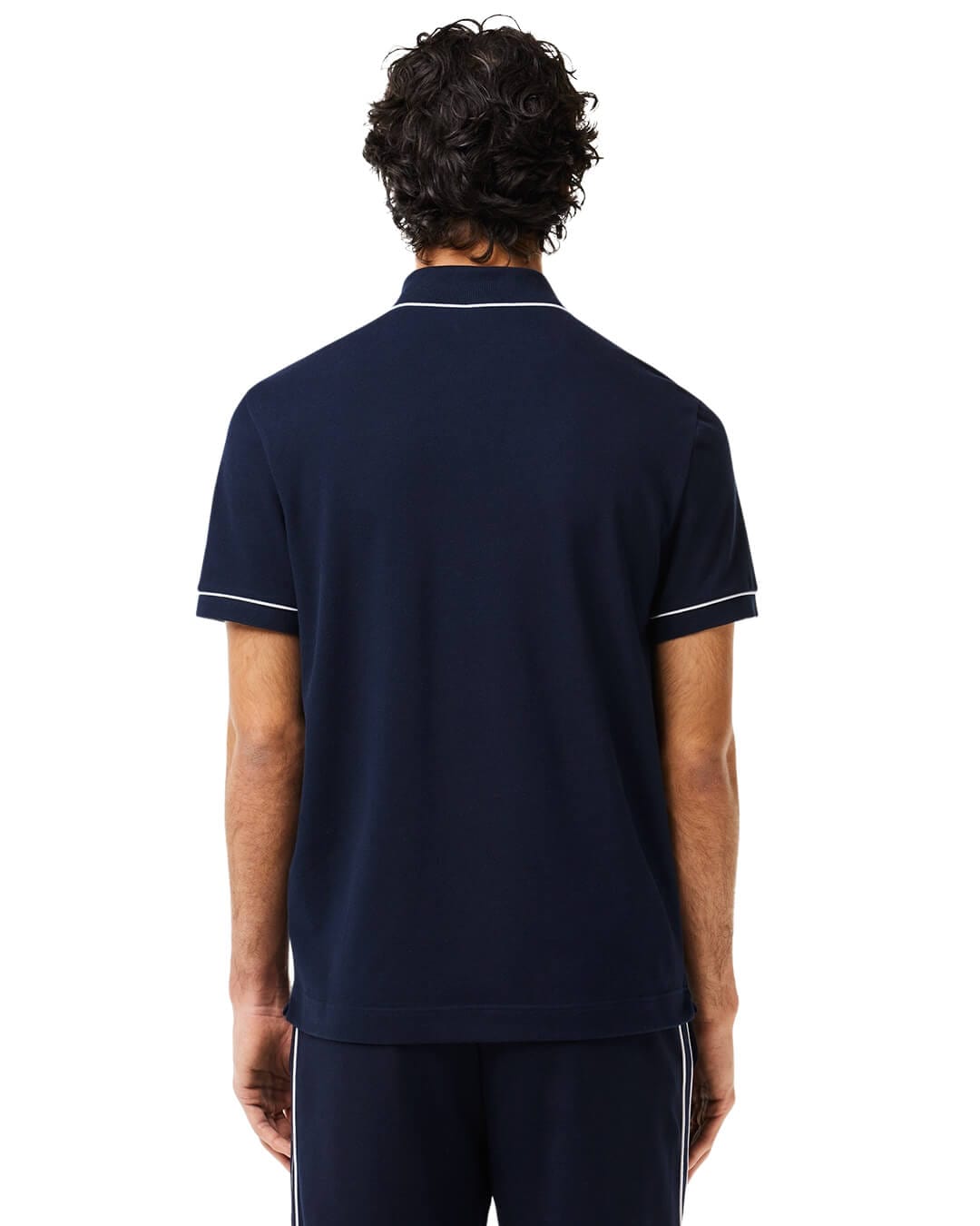 Lacoste Polo Shirts Lacoste Navy Smart Paris Stretch Cotton Contrast Trim Polo Shirt