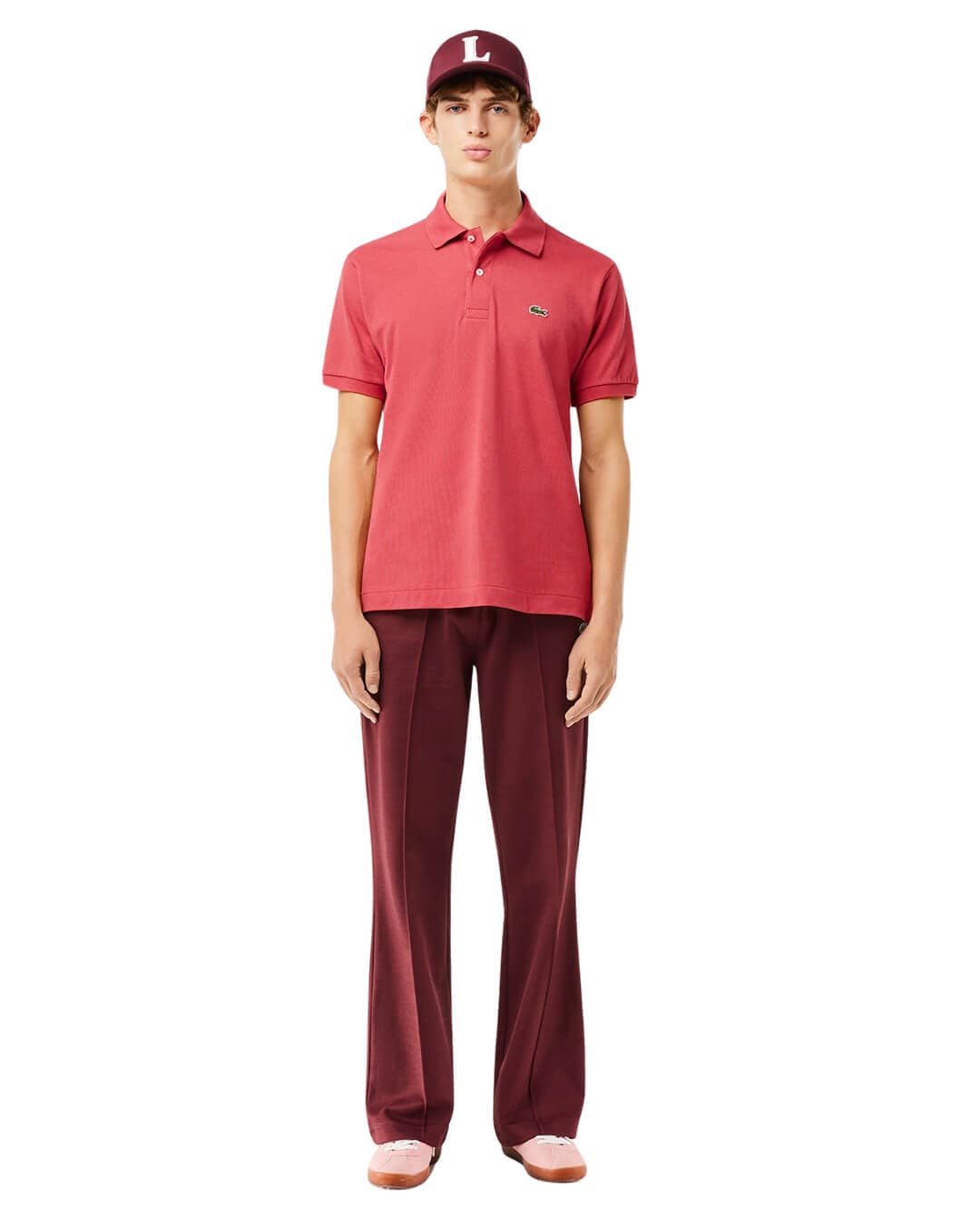 Lacoste Polo Shirts Lacoste Red MEN&#39;S SS BEST POLO LZV9 SIERRA RED