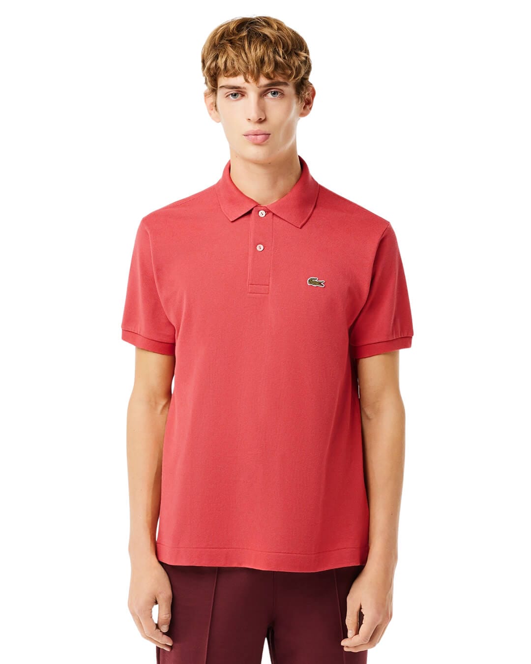 Lacoste Polo Shirts Lacoste Red MEN&#39;S SS BEST POLO LZV9 SIERRA RED