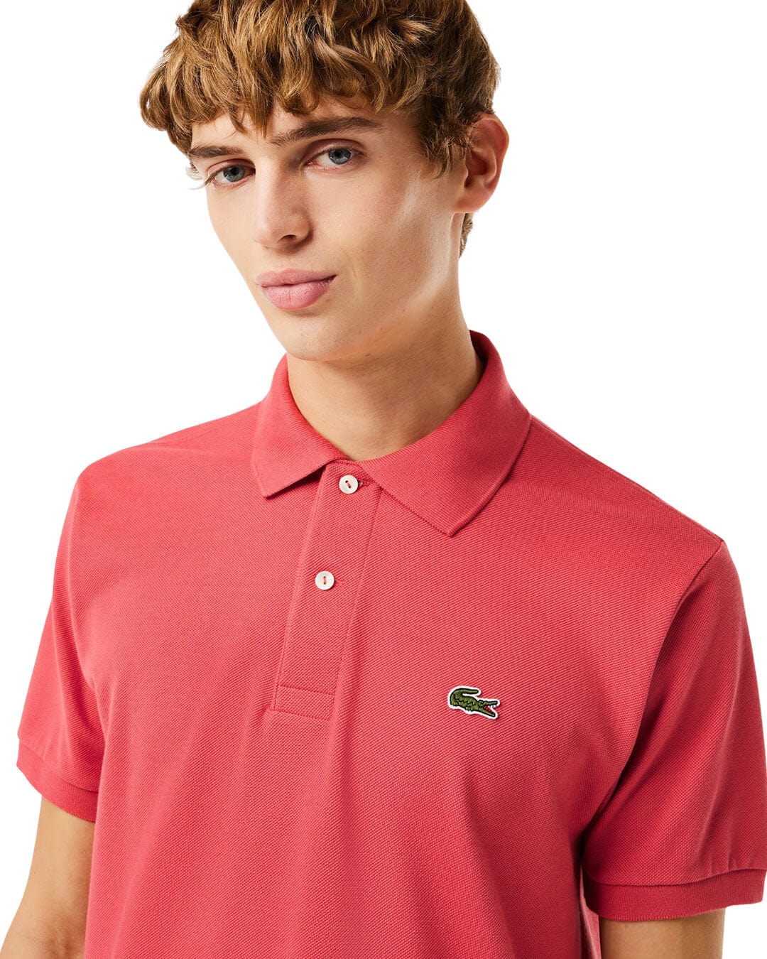 Lacoste Polo Shirts Lacoste Red MEN&#39;S SS BEST POLO LZV9 SIERRA RED