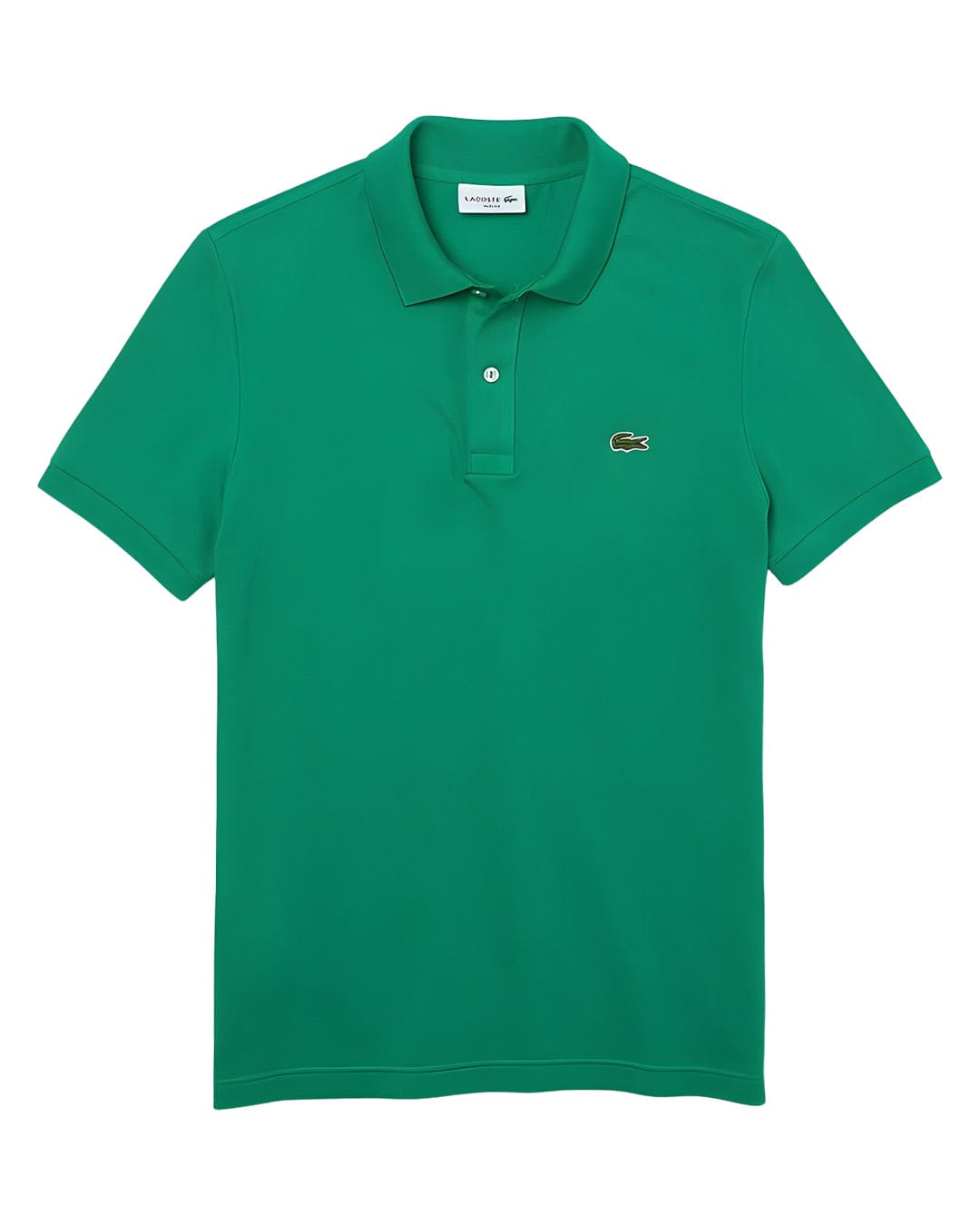 Lacoste Polo Shirts Lacoste Slim Fit Petit Pique Green Polo Shirt