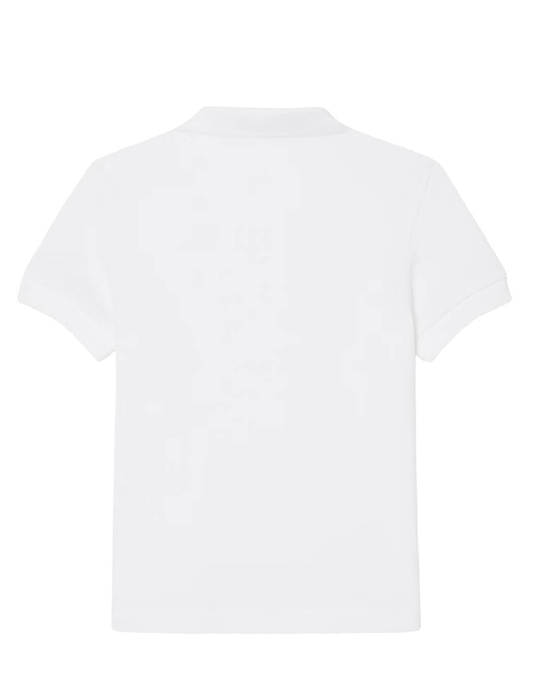 Lacoste Polo Shirts Lacoste White  Boy'S Mini-Pique  Polo Shirt