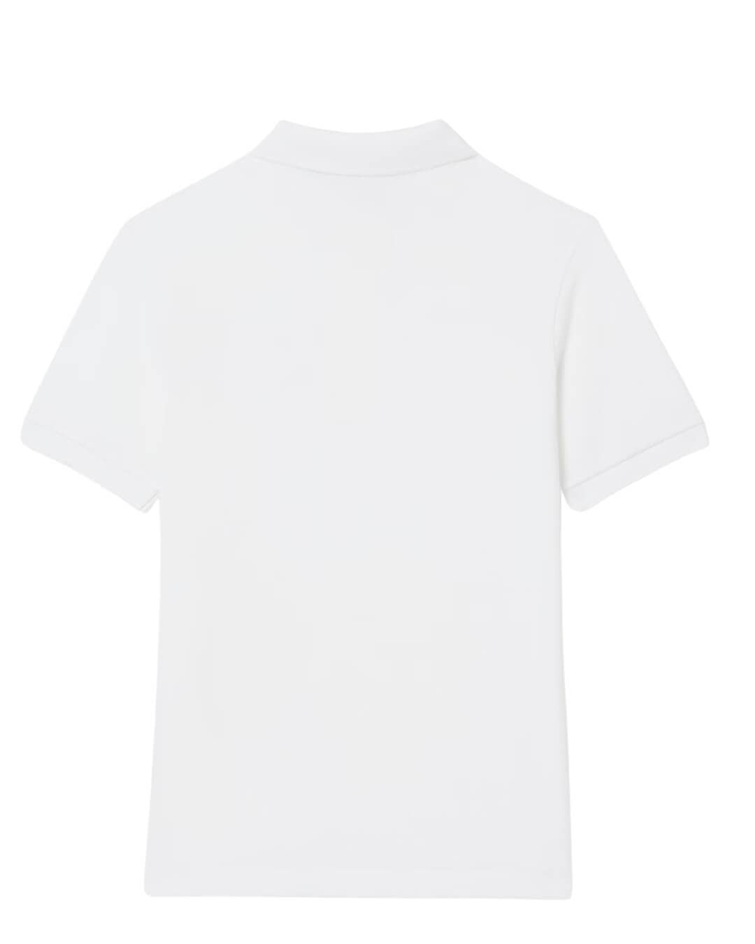Lacoste Polo Shirts Lacoste White Children'S Mini-Pique  Polo Shirt