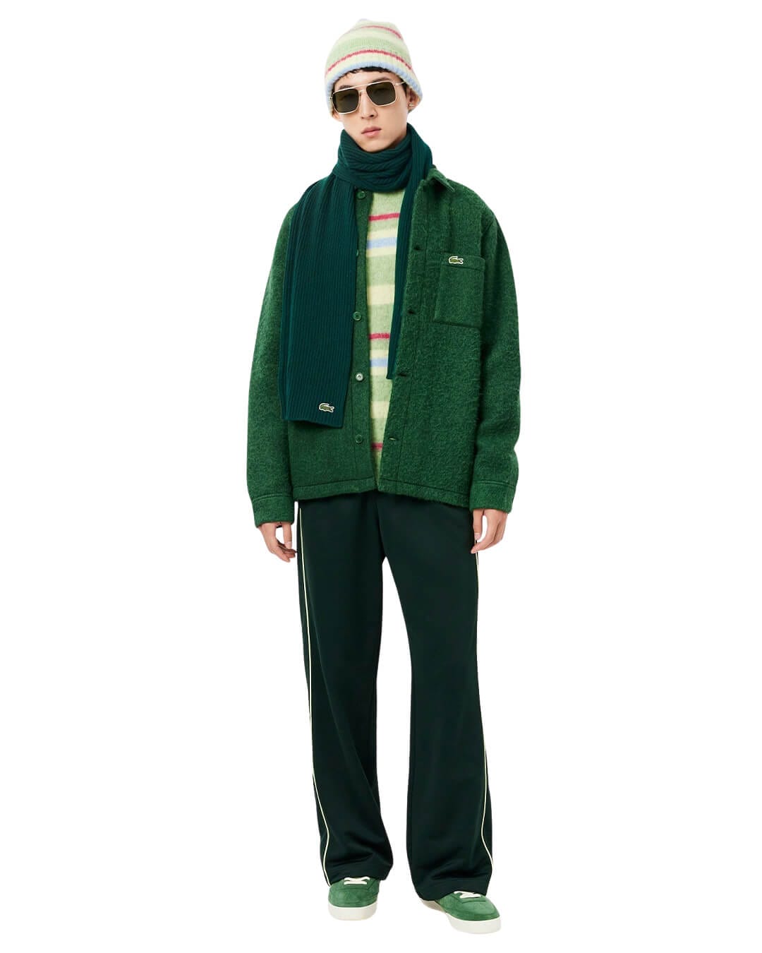 Lacoste Scarves ONE Lacoste Green Men'S Scarves Yzp Sinople