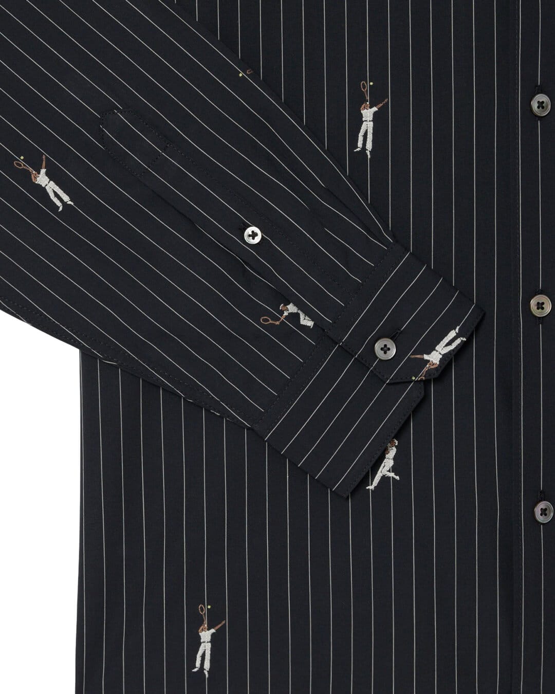 Lacoste Shirts Lacoste Black Men'S Relaxed Fit Jacquard Cotton Shirt