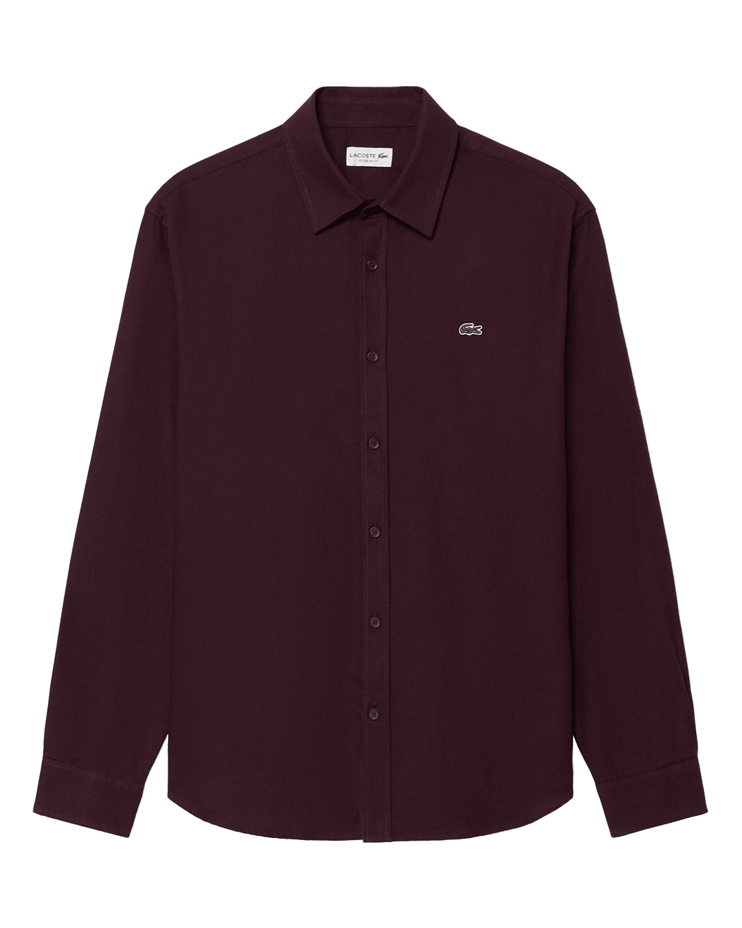 Lacoste Shirts Lacoste Burgundy Woven Shirt