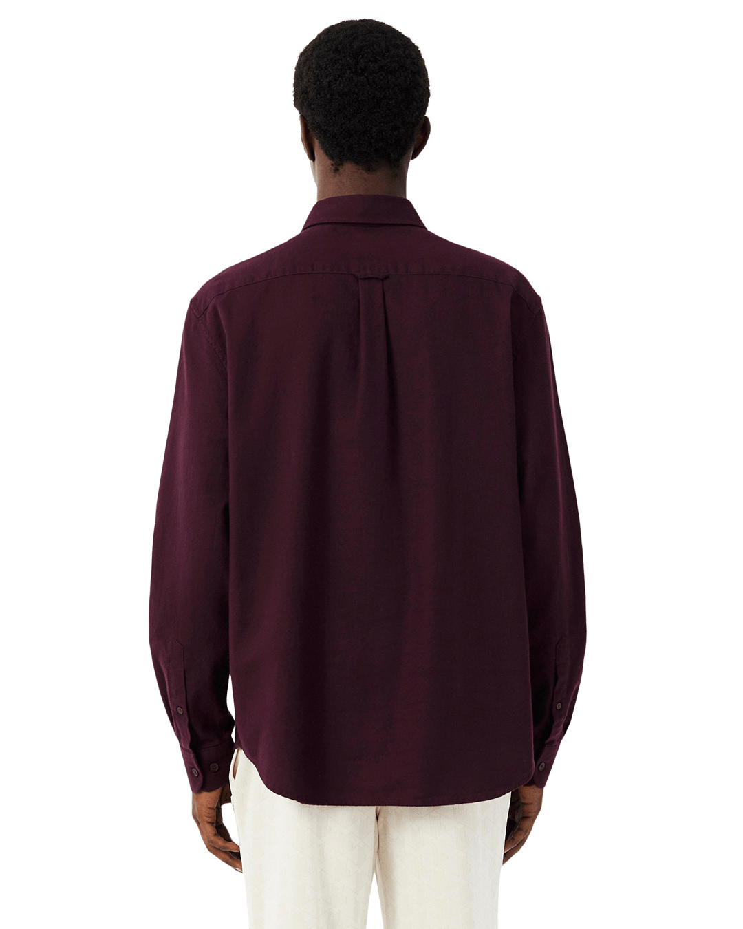 Lacoste Shirts Lacoste Burgundy Woven Shirt