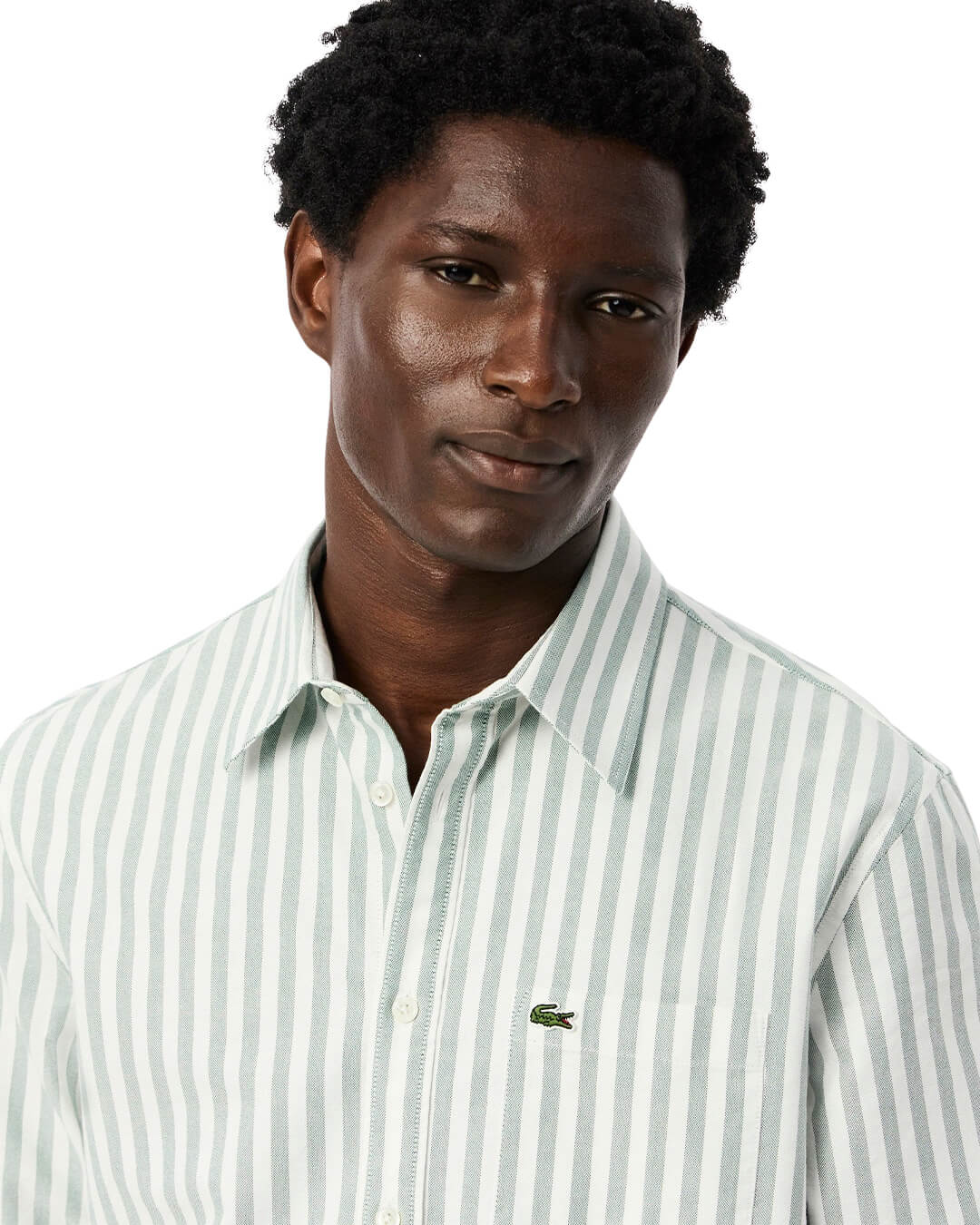 Lacoste Shirts Lacoste Green Men'S Woven Shirts 291 White