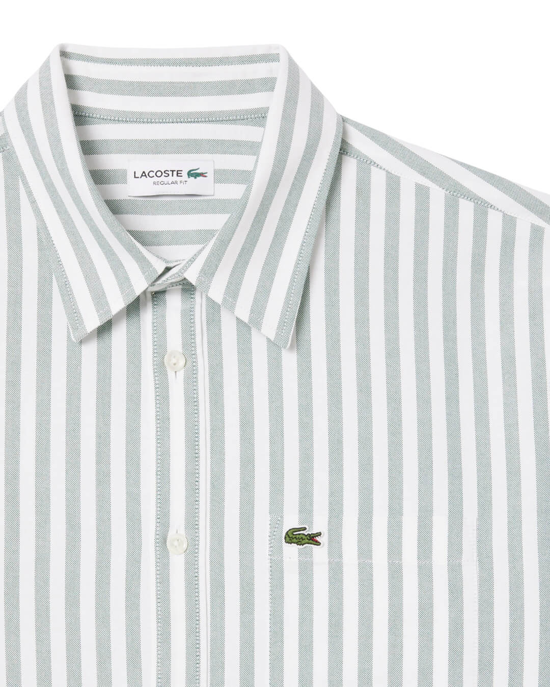 Lacoste Shirts Lacoste Green Men'S Woven Shirts 291 White