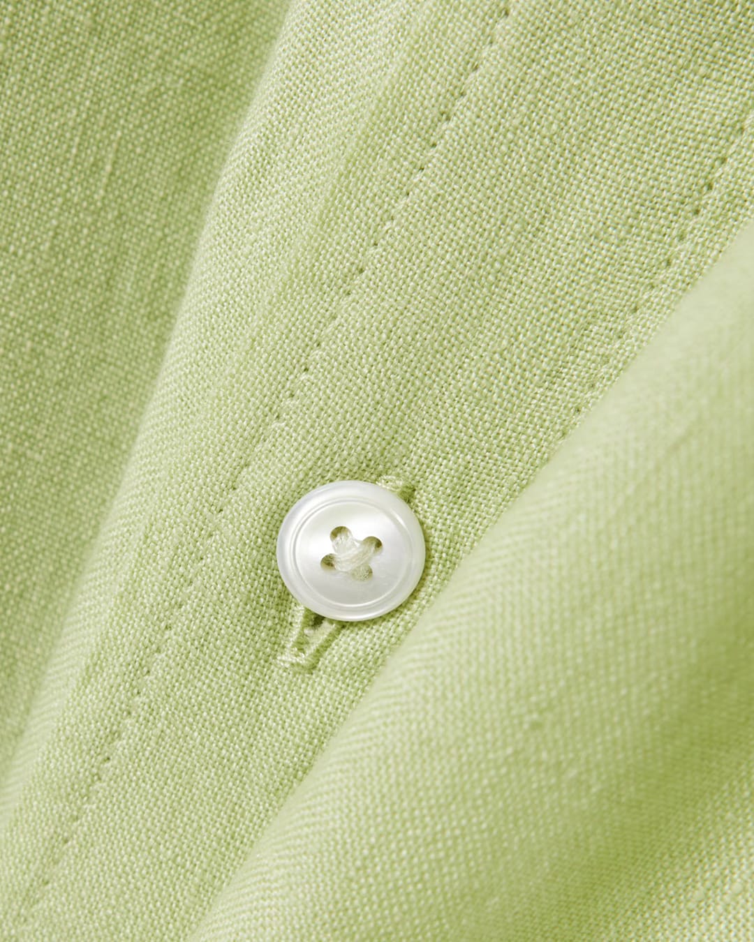 Lacoste Shirts Lacoste Men'S Regular Fit Ls Linen Shirt Green Shirt