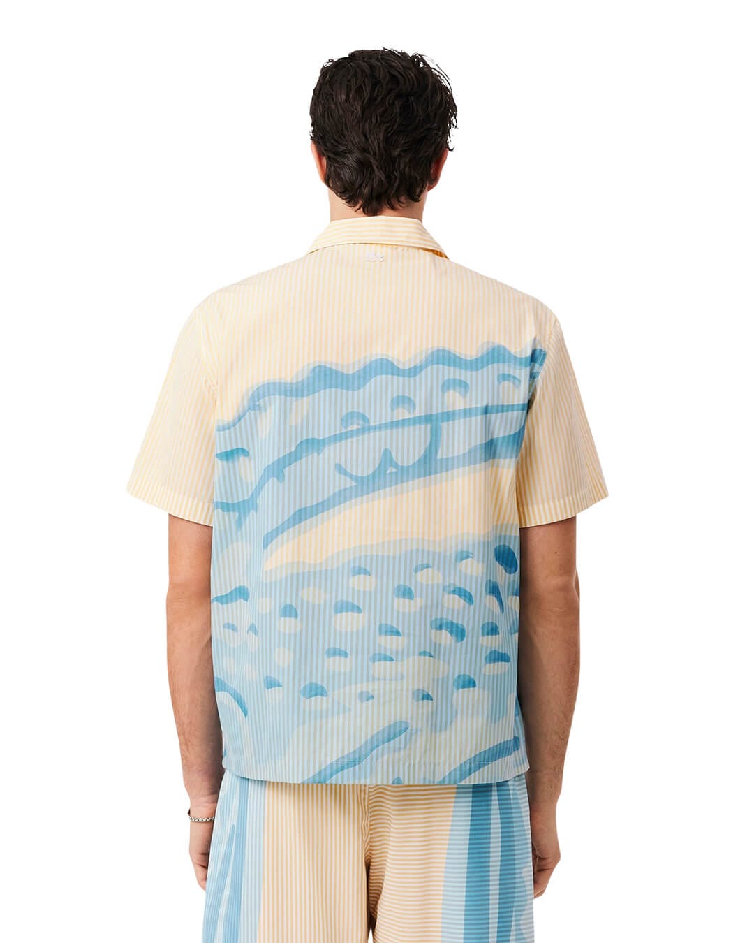 Lacoste Shirts Lacoste Men'S Ss Graphic Hawaiian Shirt Multicoloured Shirt