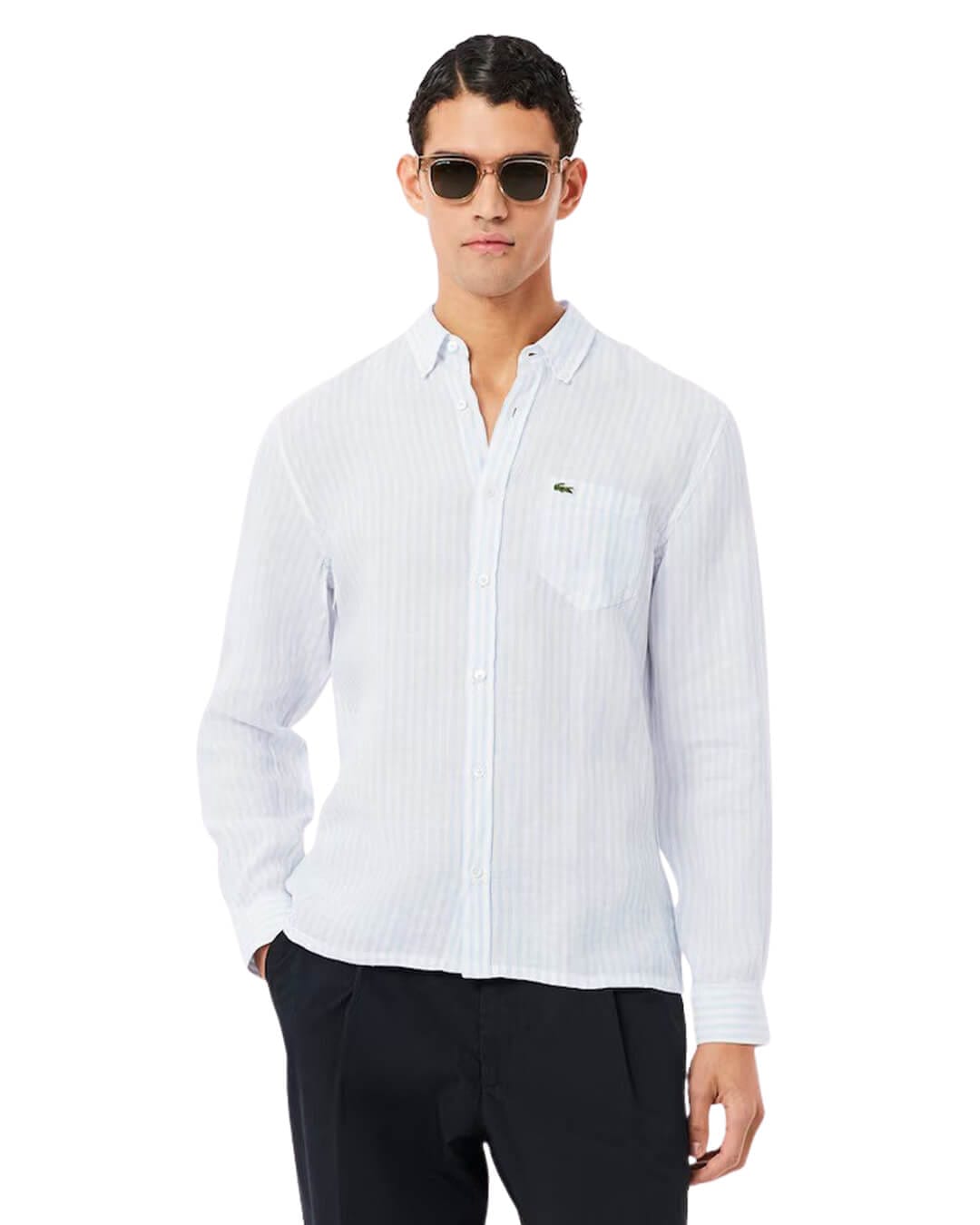 Lacoste Shirts Lacoste Sky Men'S Regular Fit Striped  Shirt
