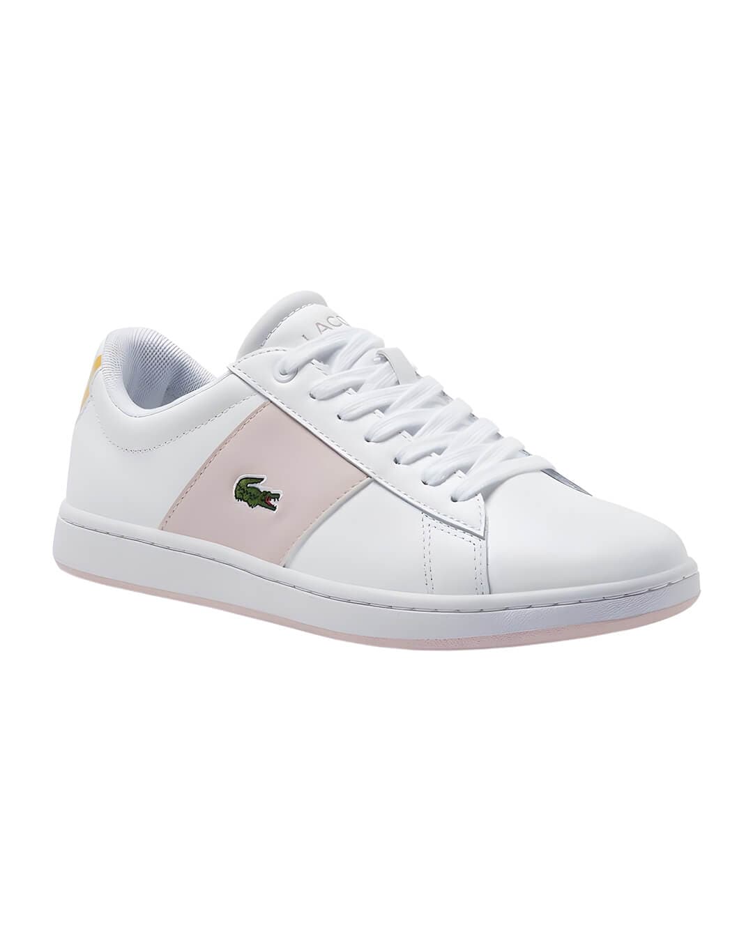 Lacoste Shoes Lacoste Carnaby Pink And White Sneakers