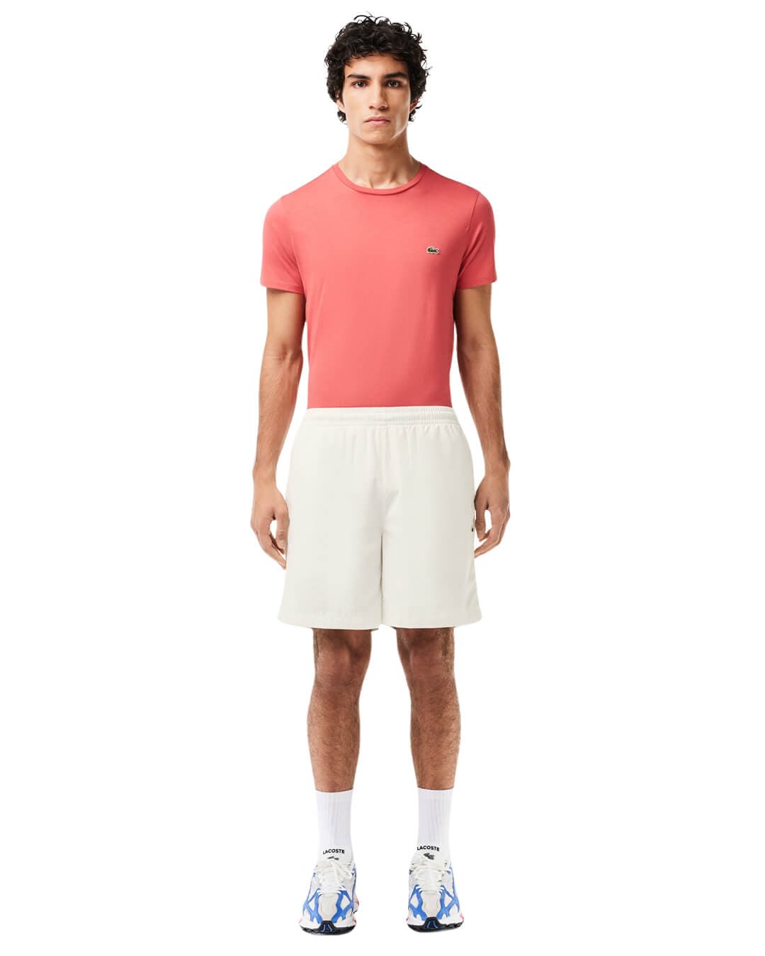 Lacoste Shorts Lacoste Cream Sportsuit Relaxed Fit Elasticated Waist Shorts