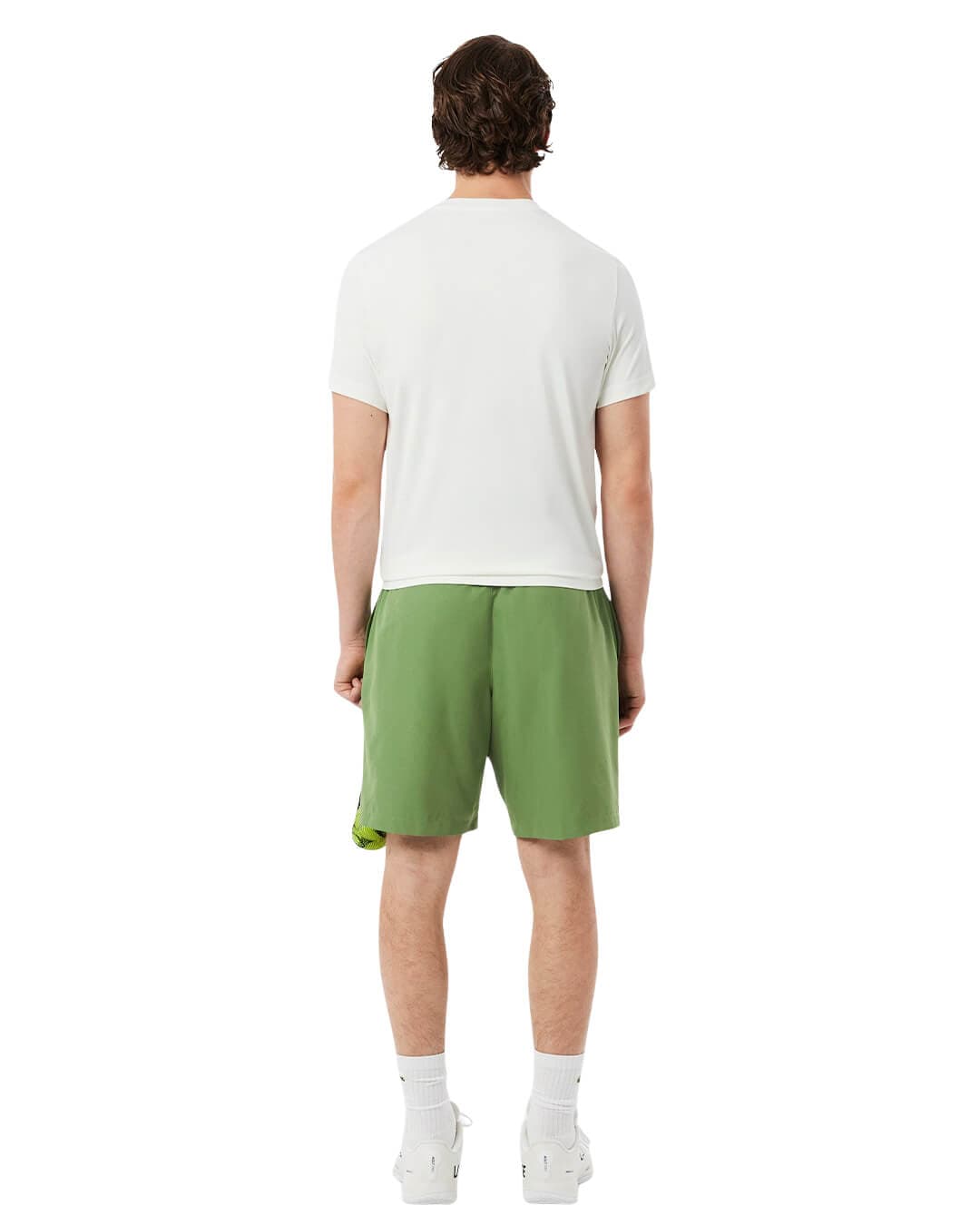 Lacoste Shorts Lacoste Green Men'S Lightweight Diamond Taffeta Shorts
