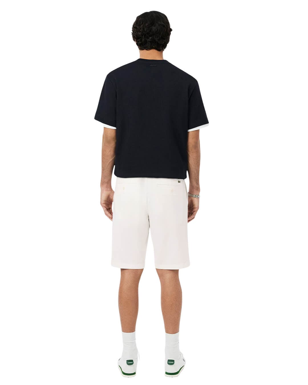 Lacoste Shorts Lacoste White  Men'S Slim Fit Stretch Cotton  Shorts