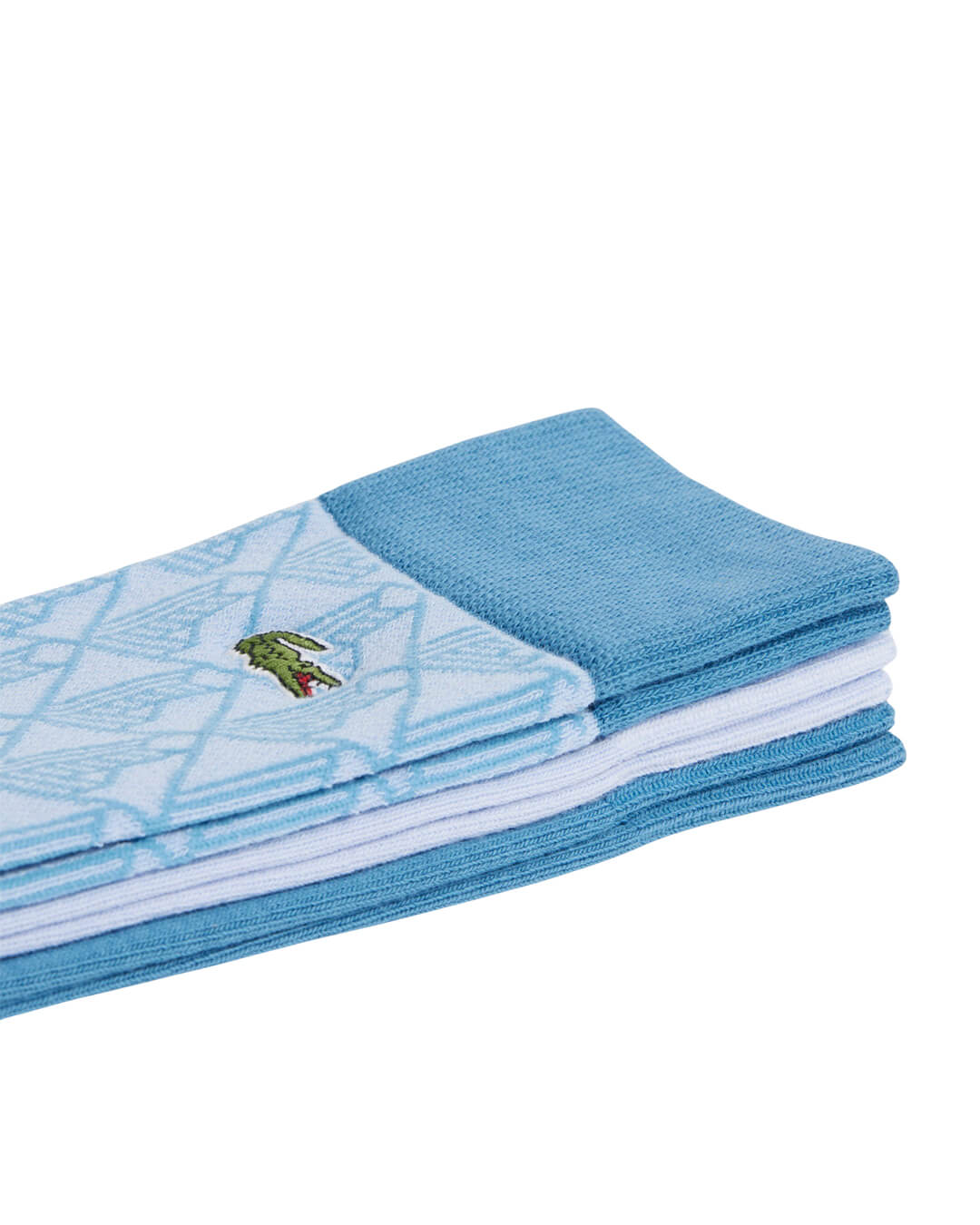 Lacoste Socks Lacoste Men'S 3 Pack Monogram Socks Blue Socks