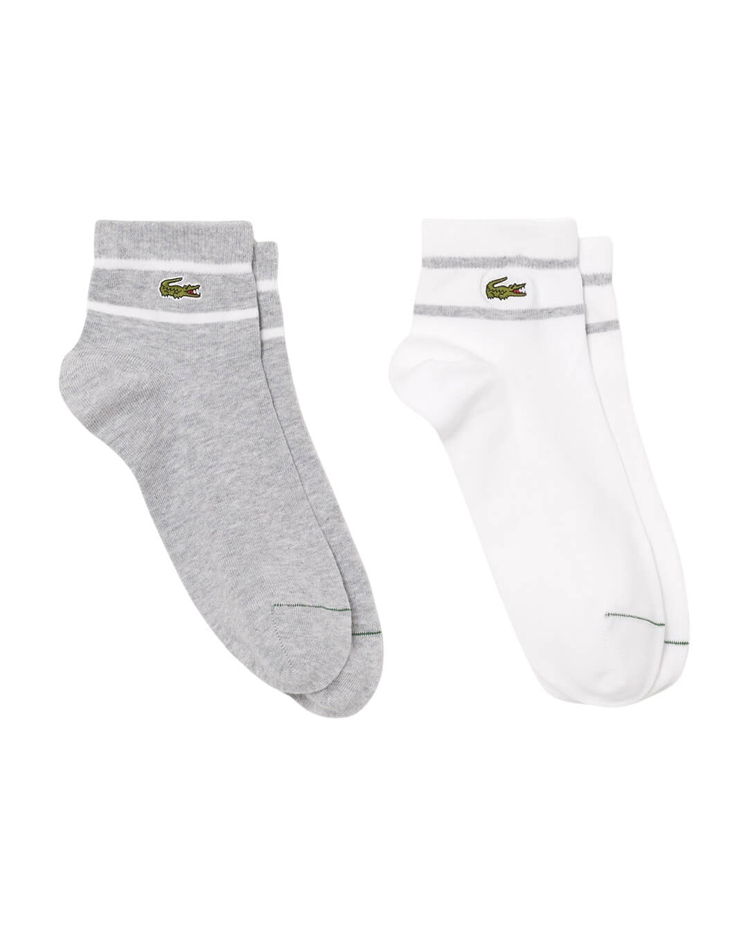 Lacoste Socks Lacoste Slv Men'S Socks Bg3 Silver Chine White