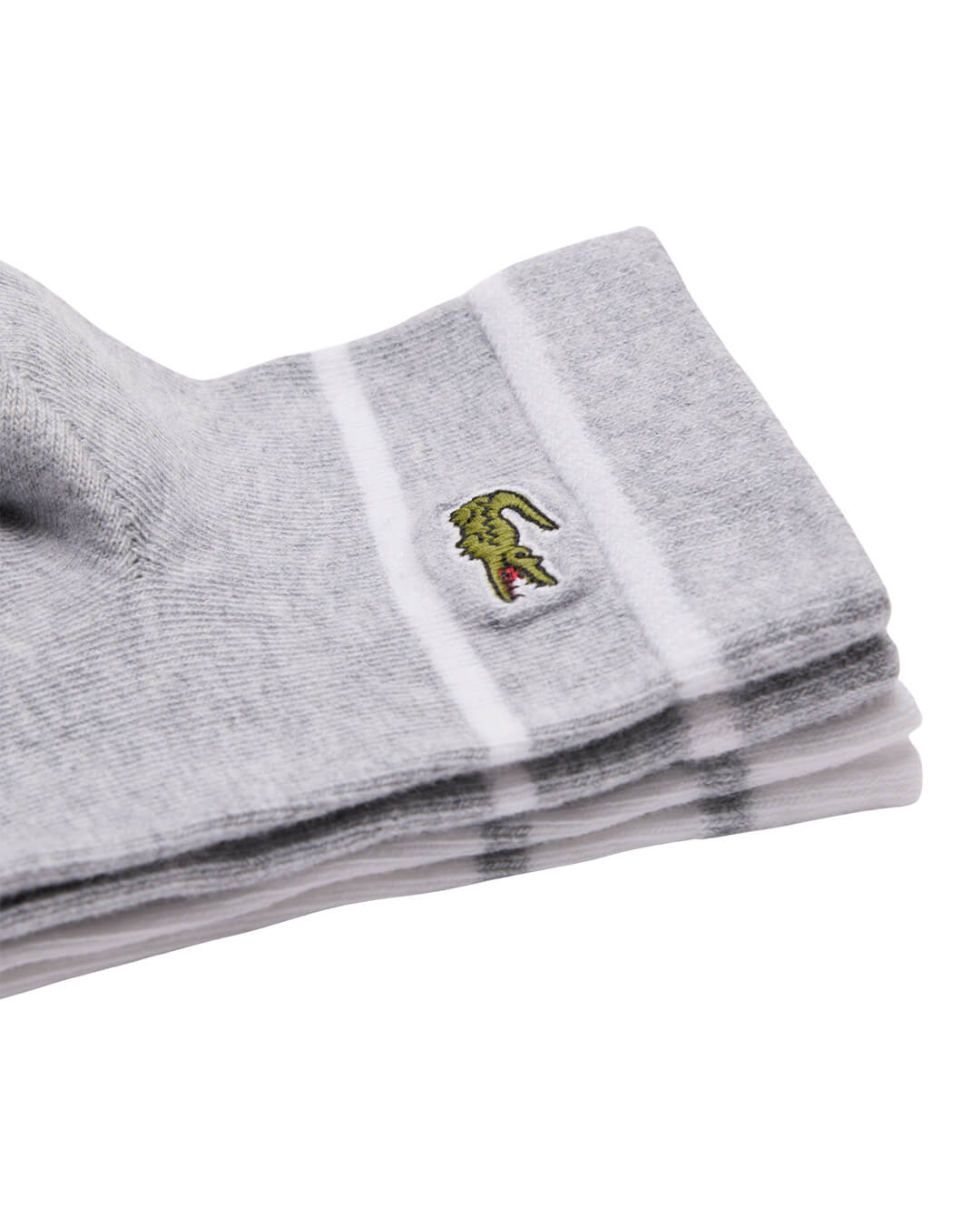 Lacoste Socks Lacoste Slv Men'S Socks Bg3 Silver Chine White