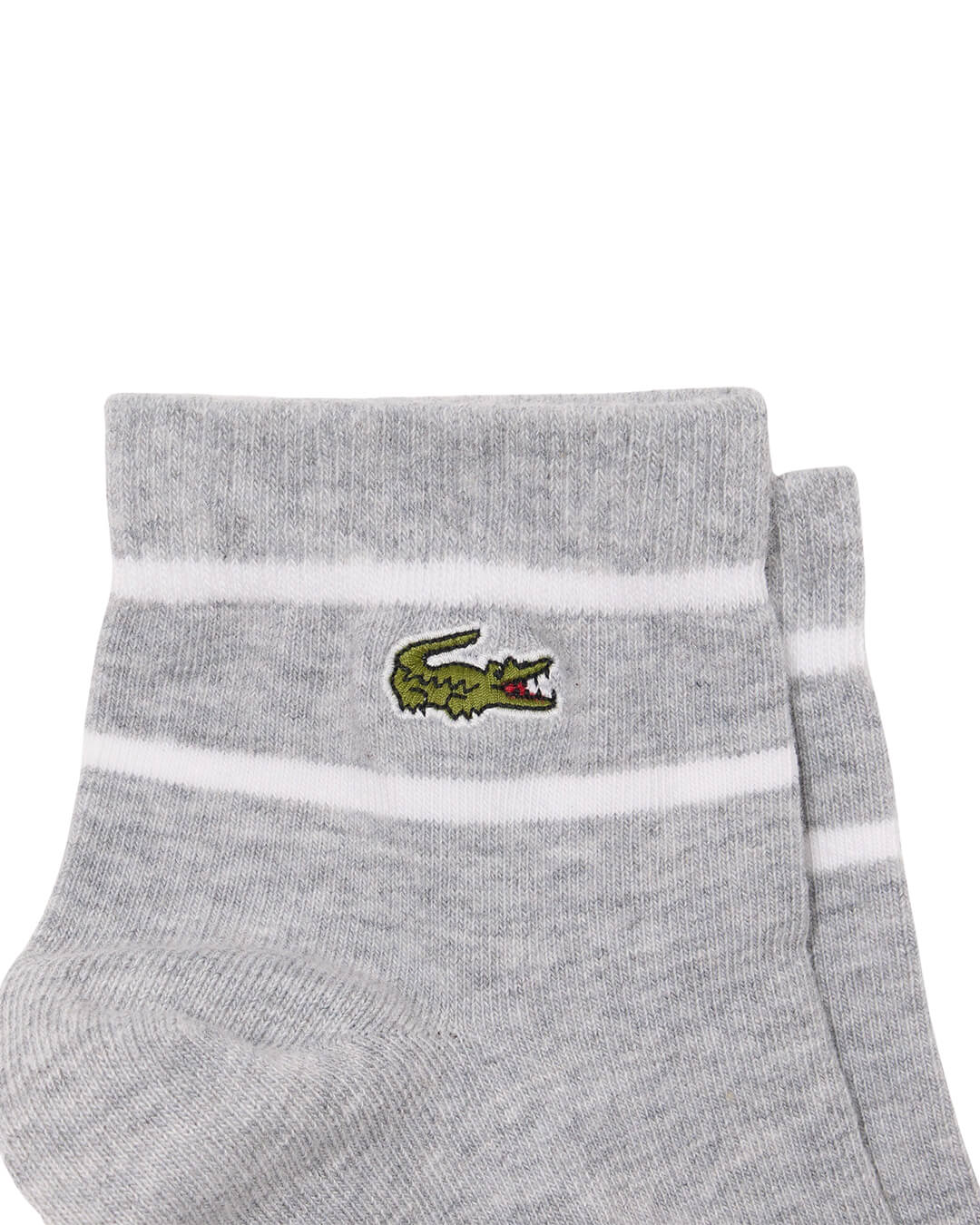 Lacoste Socks Lacoste Slv Men'S Socks Bg3 Silver Chine White