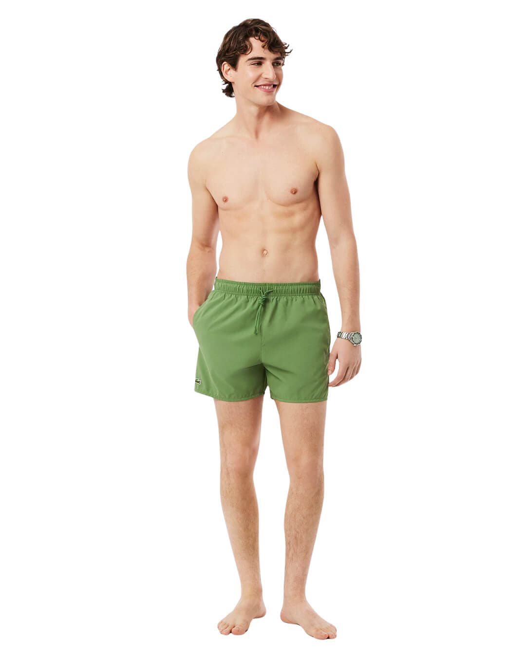 Lacoste Swimwear Lacoste Green Men'S Quick-Dry Swimwear