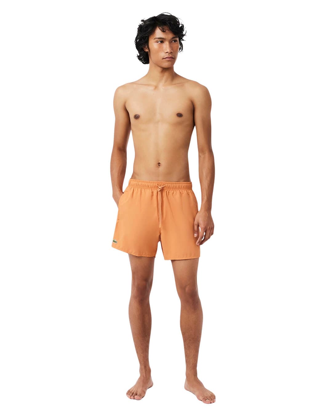 Lacoste Swimwear Lacoste Orange  Men'S Quick-Dry  Swimwear