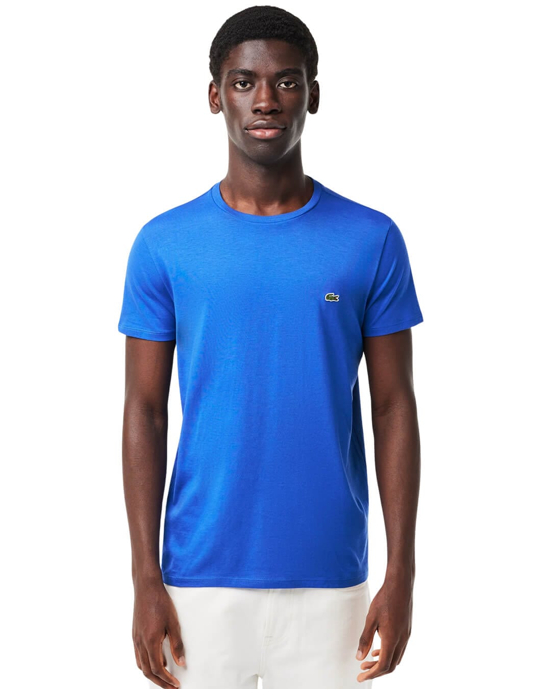 Lacoste T-Shirts Lacoste Blue Crew Neck Pima Cotton Jersey T-shirt