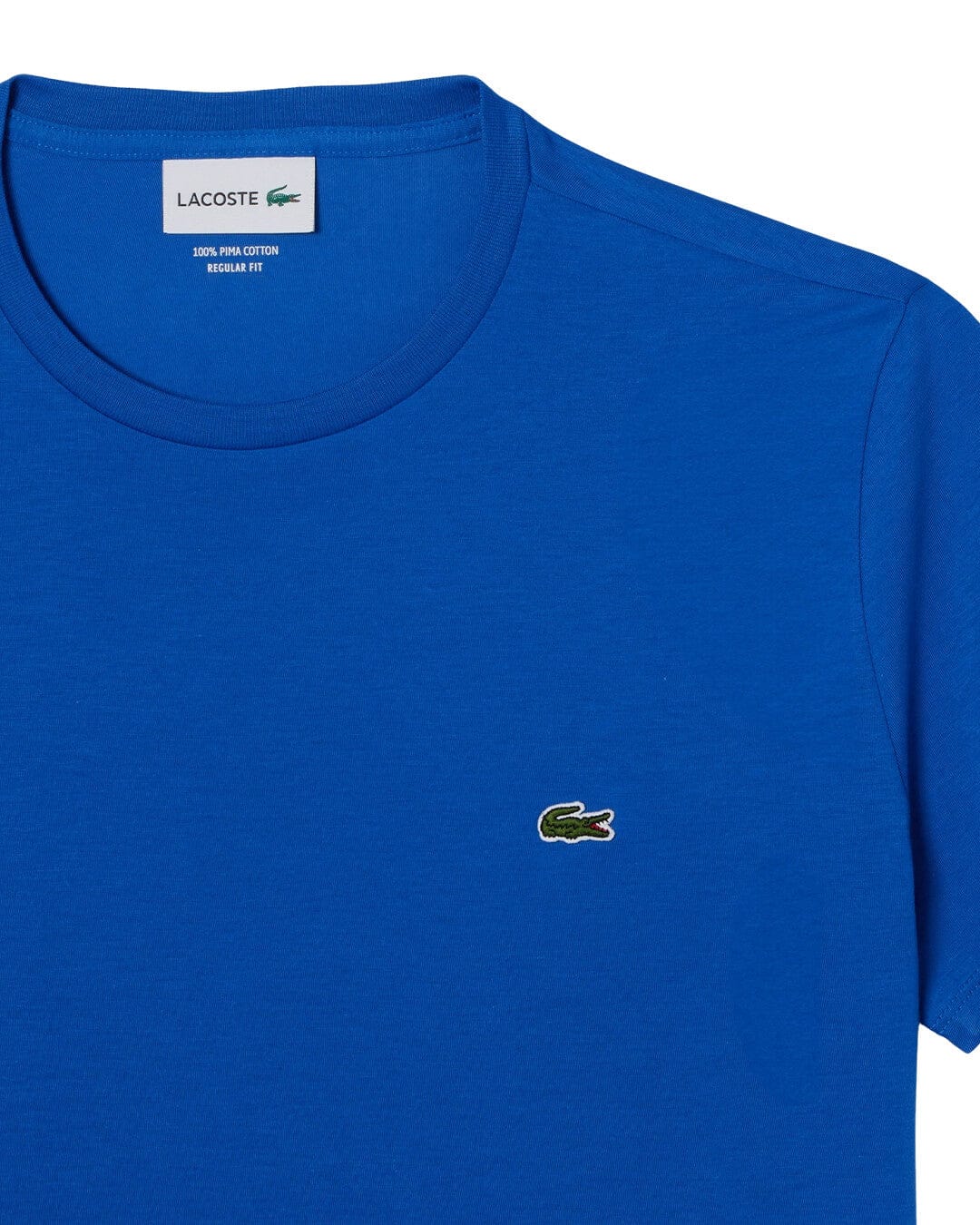 Lacoste T-Shirts Lacoste Blue Crew Neck Pima Cotton Jersey T-shirt