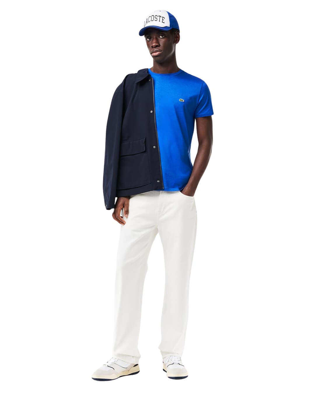 Lacoste T-Shirts Lacoste Blue Crew Neck Pima Cotton Jersey T-shirt