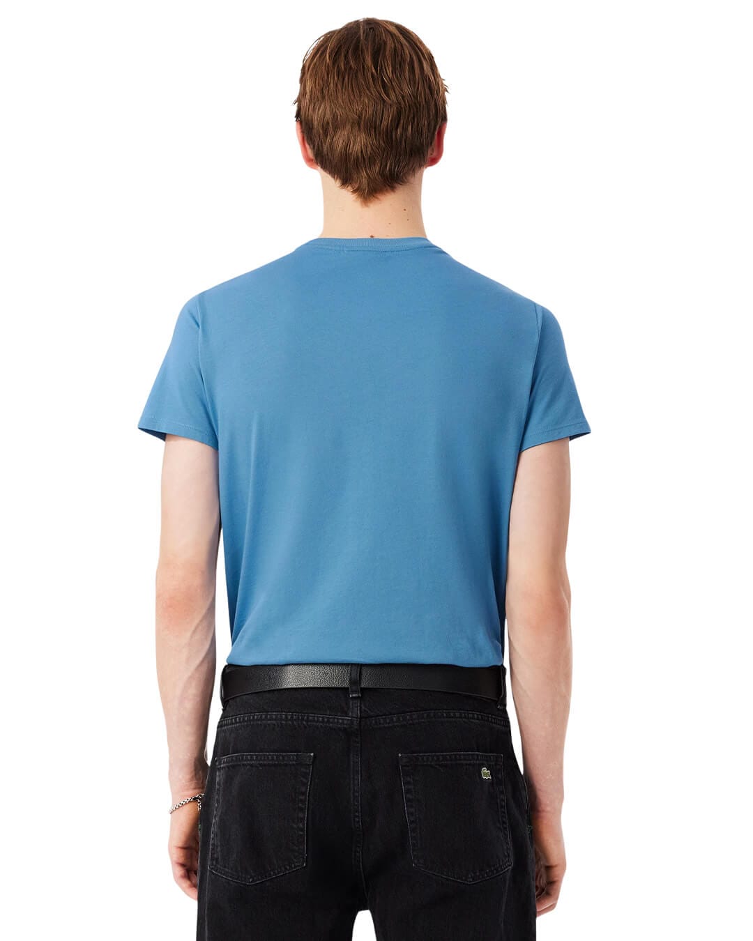 Lacoste T-Shirts Lacoste Blue Men'S Cotton Pima  T-Shirt