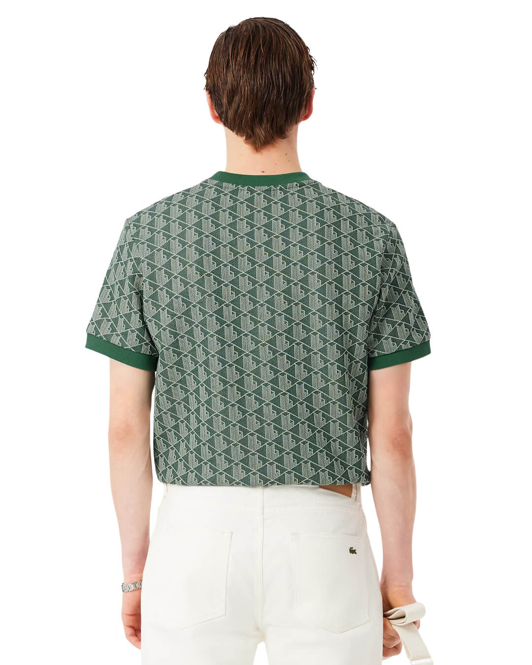 Lacoste T-Shirts Lacoste Green Men'S Classic Fit Monogram T-Shirt
