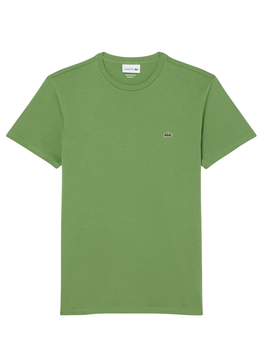 Lacoste T-Shirts Lacoste Green Men'S Cotton Pima T-Shirt