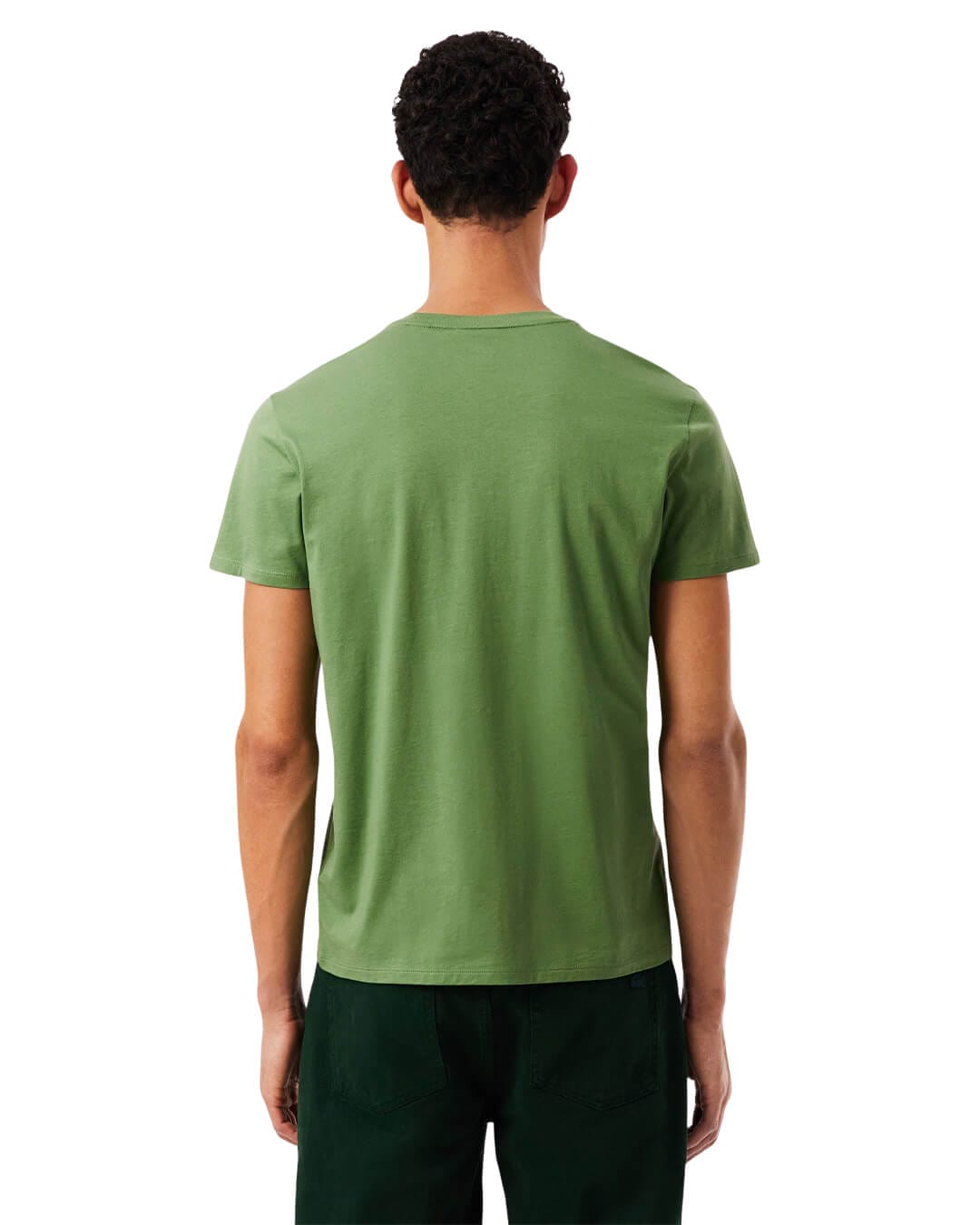 Lacoste T-Shirts Lacoste Green Men'S Cotton Pima T-Shirt