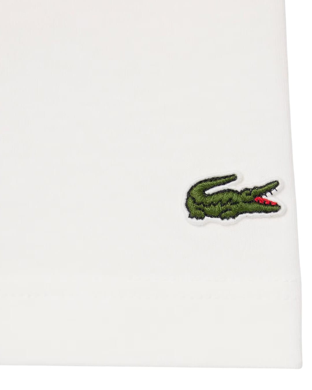 Lacoste T-Shirts Lacoste Men'S Roland Garros Edition Cotton T-Shirt White T-Shirt