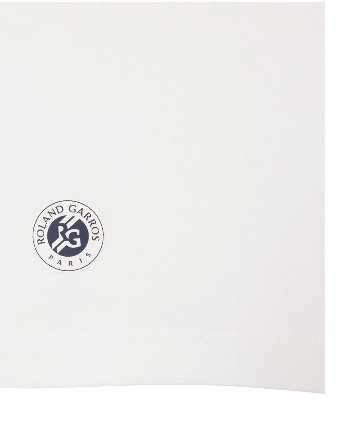 Lacoste T-Shirts Lacoste Men'S Roland Garros Edition Cotton T-Shirt White T-Shirt