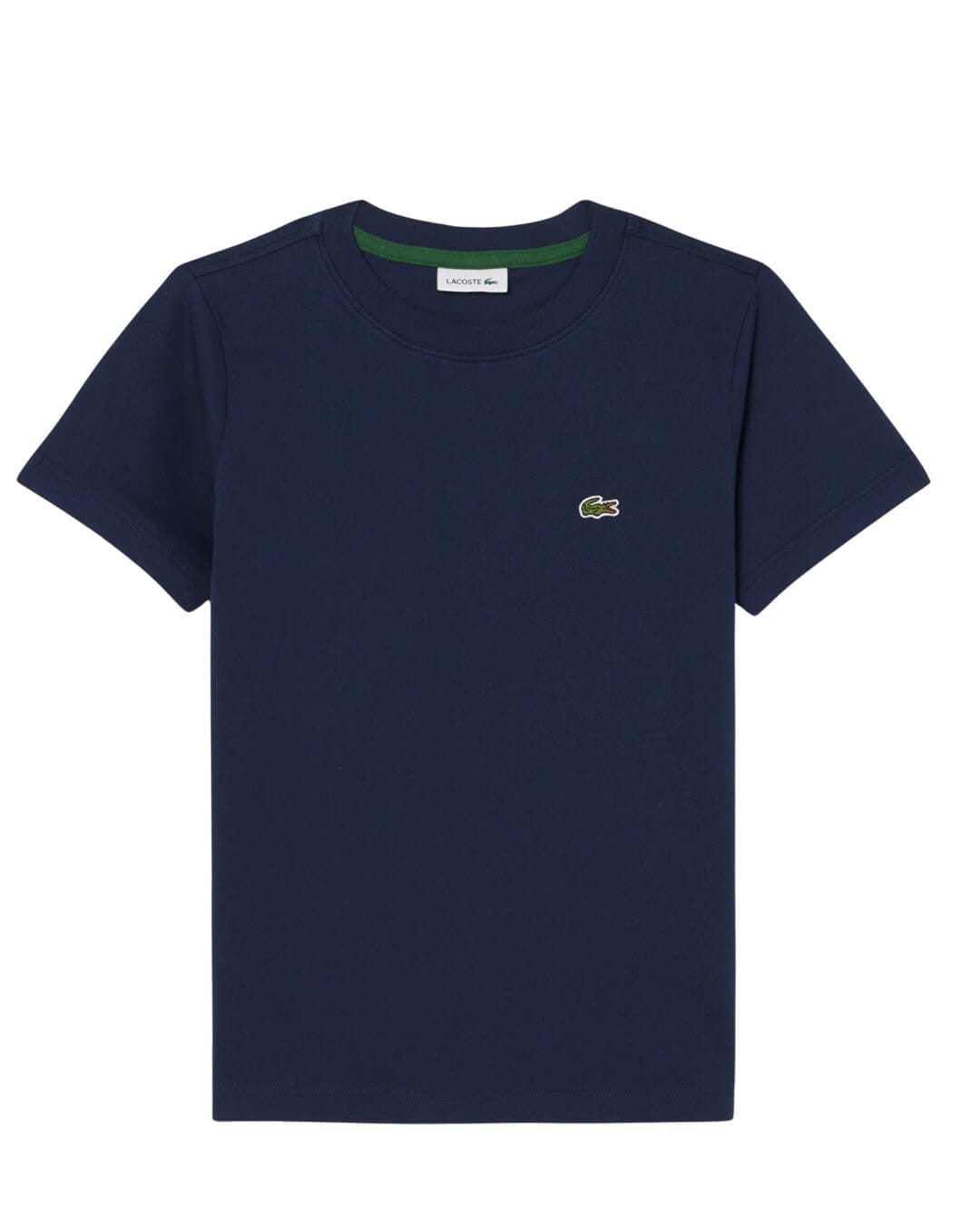 Lacoste T-Shirts Lacoste Navy  Boy'S Cotton Crew Neck T-Shirt